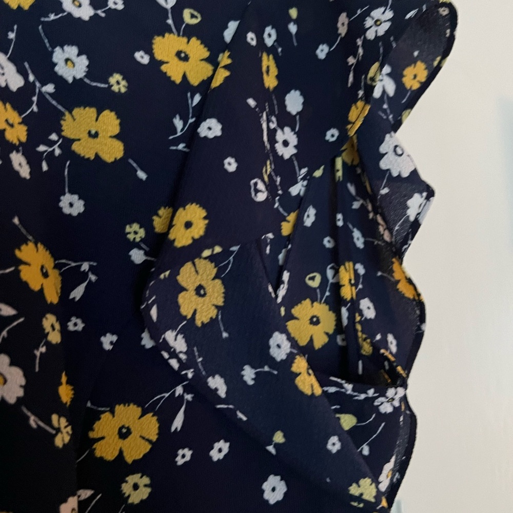 MK navy floral print dress size M